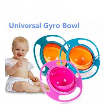 Baby Kid Food Spilling Gyro Bowl